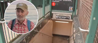 Ross Falzone, a retired high school special education teacher was shoved to his death by a 23 year old homeless person at a Chelsea subway station on W. 18th St. and Seventh Ave. It was the second violent incident at the station in 18 months.