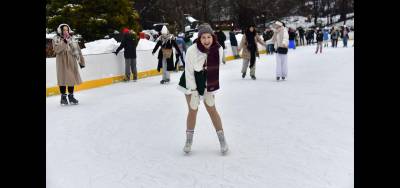 Quirky Karen finds pure joy skating at Wollman Rink in Central Park.