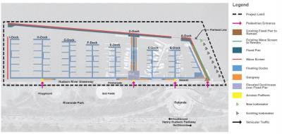 The design plan for the new boat basin includes additional boat slips.