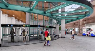 Artist’s rendering of the 125th Street entrance to the Second Avenue Subway.