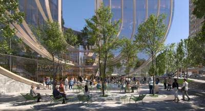 Soloviev’s is teaming up with Mohegan in a bid to land a license on the East River, just south of the United Nations calling its project “Freedom Plaza” and proposing a 4.5 acre public park and museum.