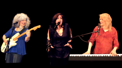 The Inspire Project performing pre-pandemic (left to right): Tanya Leah, Lorraine Ferro and Ilene Angel. Photo: Stan Tomczak