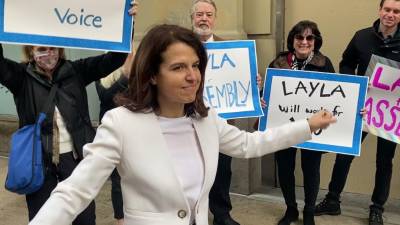 Community activist Layla Law-Gisiko ran and lost in a crowded Dem primary field trying to succeed Dick Gottfried in the New York State Assembly. But she’s had a dramatic impact on the negotiations over Madison Square Garden as a long-time CB5 member and now is the new president of the City Club. Photo: Laylaforny