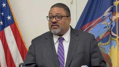 D.A. Alvin Bragg at a December 18, 2025 announcement.