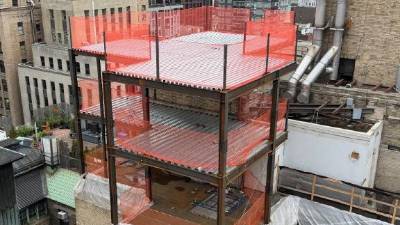 The lawsuit claims that the Gramercy Park Hotel began building a dining space on its roof on May 18, despite the construction not being part of renovation drafts.
