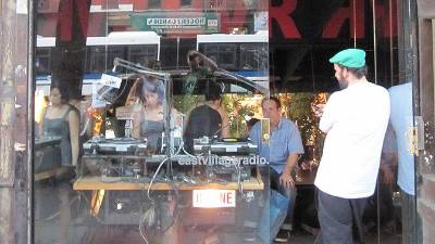 East Village Radio storefront in 2010