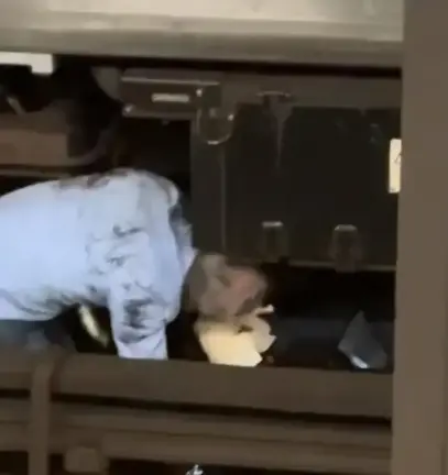 Tirschwell, in the blue shirt, is seen here in a video of the dramatic rescue. “One of the things you’ll find about many first responders is that we never turn off,” he told PIX 11. “Whether we like to or not, there’s always a little engine that’s running somewhere.”