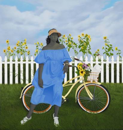 2. Amy Sherald, “A Midsummer Afternoon Dream,” 2021. Oil on canvas. Private collection. © Amy Sherald. Courtesy the artist and Hauser &amp; Wirth.