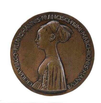 Antonio di Puccio Pisano, called Pisanello (ca. 1395–1455), "Cecilia Gonzaga" (1426–1451), dated 1447. Copper alloy, cast; 85.8 mm. Stephen K. and Janie Woo Scher Collection. Photo: Michael Bodycomb
