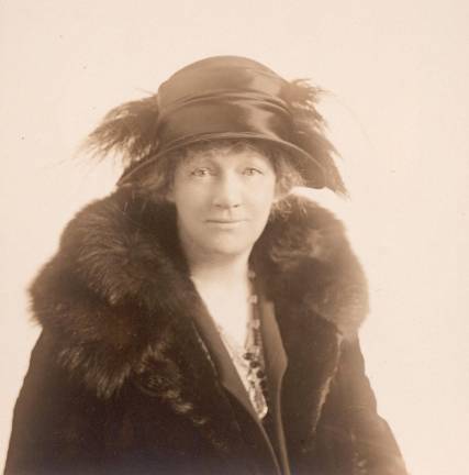 A portrait of Lillie P. Bliss, one of the co-founders of the Museum of Modern Art, circa 1924; Rona Roob Papers.