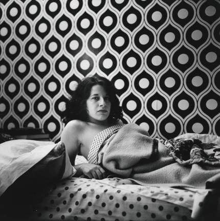 Peter Hujar (1934–1987), "Fran Lebowitz at Home in Morristown, New Jersey," 1974, gelatin silver print. Purchased on The Charina Endowment Fund, 2013, The Morgan Library &amp; Museum. © Peter Hujar Archive, LLC. courtesy Pace/MacGill Gallery, New York, and Fraenkel Gallery, San Francisco