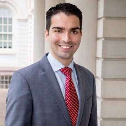 Queens City Council Member Eric Ulrich, a Republican running on the Common Sense Party line, raised $100,462. Photo: Ulrich campaign Twitter account. 