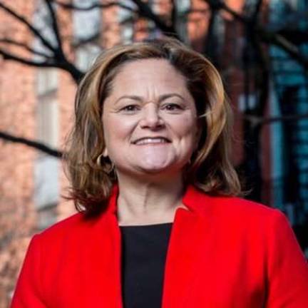 Former City Council Speaker Melissa Mark-Viverito of East Harlem, a Democrat running on the Fix the MTA ticket, raised $345,867. Photo: Mark-Viverito campaign Twitter account.  