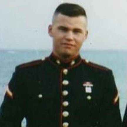 United States Marine Corps private Aaron Clark.