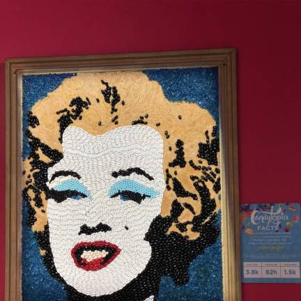 Marilyn Monroe in jellybeans. Photo: Bethany Kandel