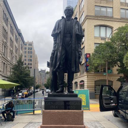 General José Artigas in Spring Street Park.