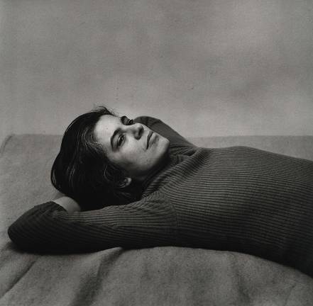 Peter Hujar (1934–1987), "Susan Sontag," 1975, gelatin silver print, purchased on The Charina Endowment Fund, The Morgan Library &amp; Museum, 2013.108.8.2310. © Peter Hujar Archive, LLC, courtesy Pace/MacGill Gallery, New York and Fraenkel Gallery, San Francisco.