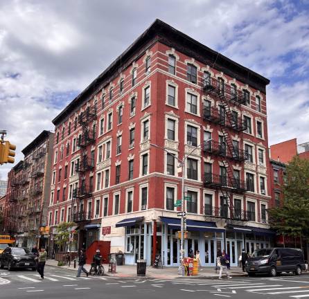 This building at 441 E. 12th St. in the East Village is one of four owned by LLCs tied to David Jacobson and the late Michael Ricatto.