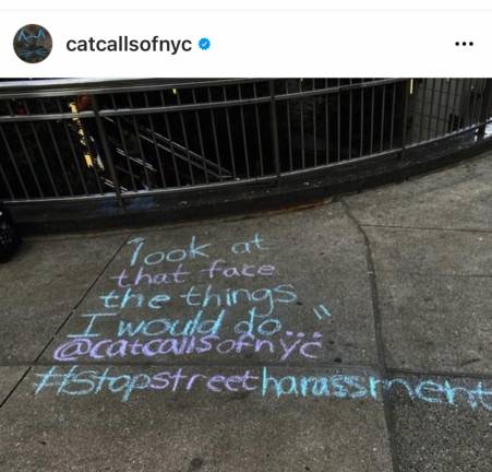 Photo from @catcallsofnyc on Instagram