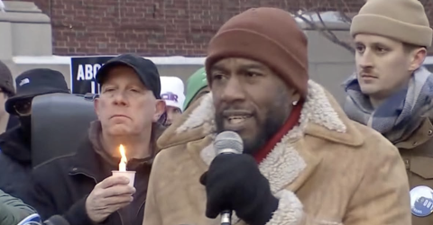 Thousands of New Yorkers Gather Outside VA Hospital Here for Alex Pretti Vigil