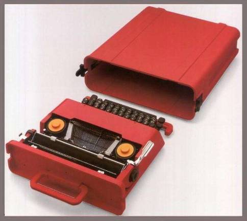Ettore Sottsass (Italian, 1917-2007). "Valentine Portable Typewriter," 1968. ABS plastic and other materials. 4 5/8 × 13 1/2 × 13 7/8 in. (11.7 × 34.3 × 35.2 cm) Associazione Archivio Storico Olivetti. Courtesy of Associazione Archivio Storico Olivetti © Studio Ettore Sottsass Srl