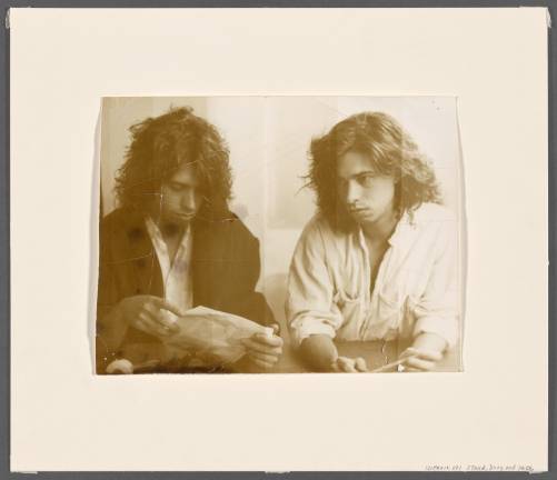 6. ”Self-Portrait,” ca. 1986 by twin brothers, artists Doug Starn and Mike Starn will be on view at the NYPL’s “Dynamic Duos.” © Doug and Mike Starn.