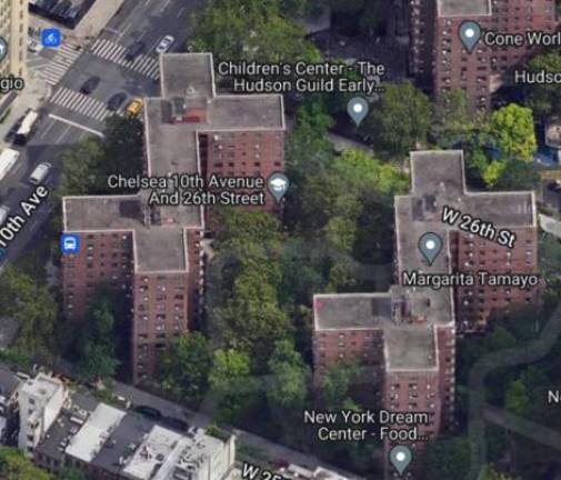 Chelsea-Elliot apartments on 10th Avenue and 26th Street. Photo: Google View.