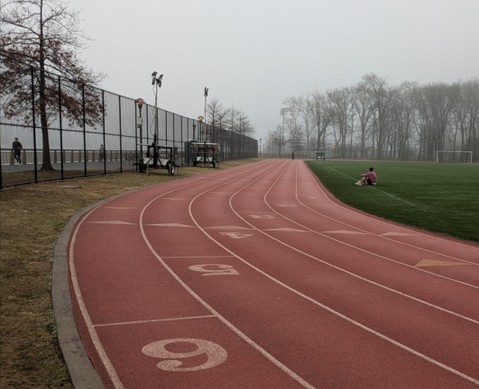 Waiting for summer at East River Track.