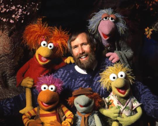Jim Henson with puppets from Fraggle Rock. Photo courtesy of The Jim Henson Company / Museum of the Moving Image