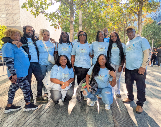 Family of Keith Broomfield, 49, who died on 9/11.