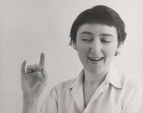 Peter Hujar (1934–1987), "Daisy Aldan, June 19, 1955," gelatin silver print, The Morgan Library &amp; Museum, gift of Stephen Koch; 2016.58. © Peter Hujar Archive, LLC, courtesy Pace/MacGill Gallery, New York and Fraenkel Gallery, San Francisco.