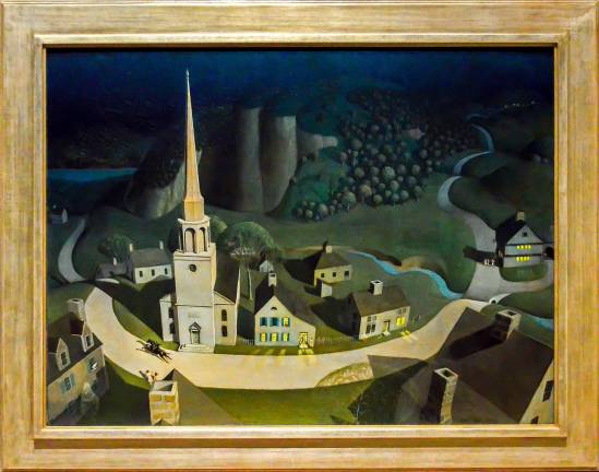 &quot;The Midnight Ride of Paul Revere&quot; is just one of many tales retold through imagery by Grant Wood. Photo: Adel Gorgy