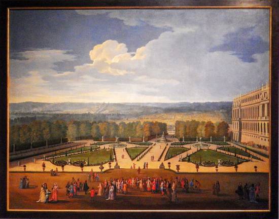 "Promenade of Louis XIV in Front of the North Parterre" ca. 1688 by Etienne Allegrain. Photo: Adel Gorgy