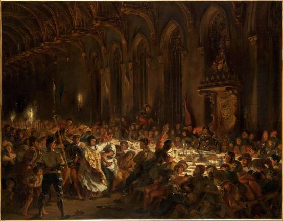 “Murder of the Bishop of Liège” is notable for its “movement and dramatic use of light,” says The Met’s curator Asher Miller. Eugène Delacroix, (French, 1798–1863). “The Murder of the Bishop of Liège,” 1829. Oil on canvas. 35 13/16 × 45 11/16 in. Musée du Louvre, Paris. ©RMN-Grand Palais / Art Resource, NY. Photo: Hervé Lewandowski