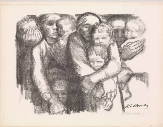 Käthe Kollwitz. German, Kaliningrad (Königsberg) 1867–1945 Moritzburg. “Mothers (Mütter),” February 1919. Print. Lithograph. Sheet: 20 3/4 x 27 5/8 in. (52.7 x 70.1 cm). Image: 17 3/16 x 22 11/16 in. (43.6 x 57.7 cm). The Metropolitan Museum of Art, Harris Brisbane Dick Fund, 1928