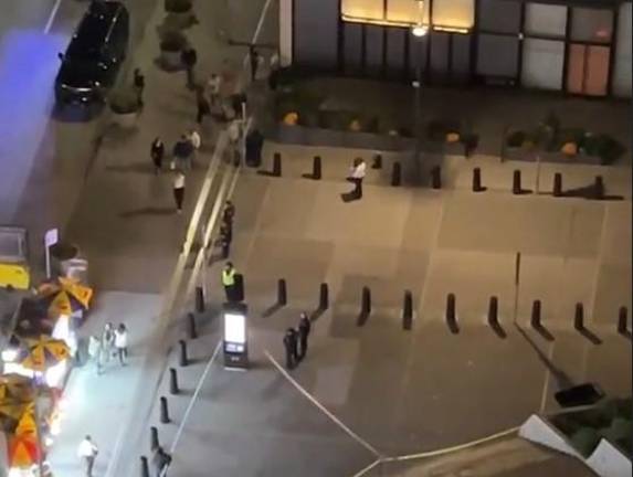 The normally bustling Hudson Yards subway station was deserted during evening rush hour on Oct. 3. Police cleared the station after receiving what was initially thought to be bomb threat. It turned out to be a threat against executives of the investment firm KKR, which is headquartered there.