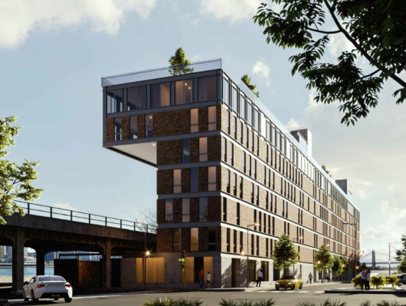 The other proposed housing project that spurred the controversy is planned for 701 W. 135th Street (rendered above).