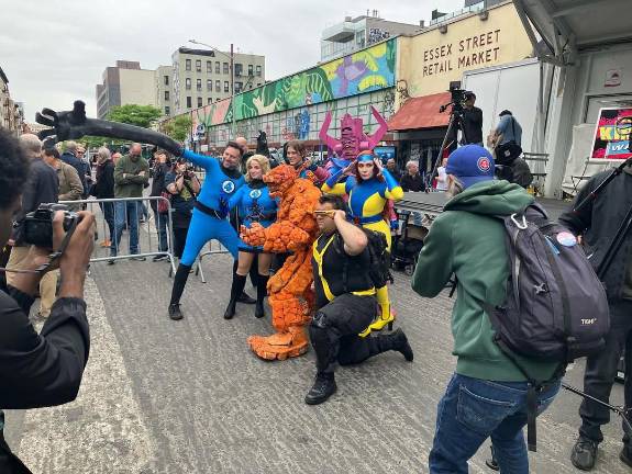 Jack Kirby Way Day brought exuberant cosplayers to to Essex Street.