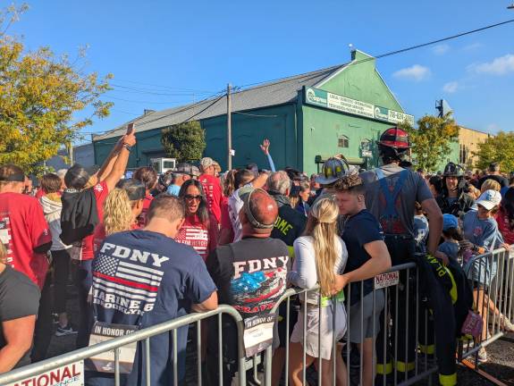 Waiting in the sun on Richards Street.