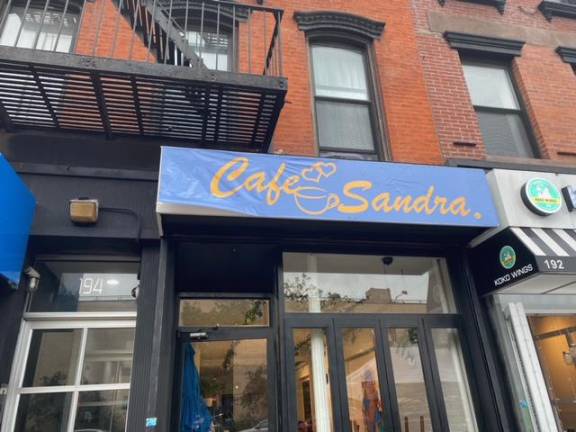 The East Village offers a new home to Dominican coffee shop Cafe Sandra. Photo: Darya Foroohar