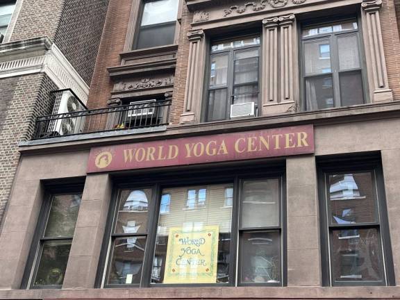 At the World Yoga Center on West 72nd Street, meditation and yoga courses are organized by levels of experience. Photo: Kay Bontempo