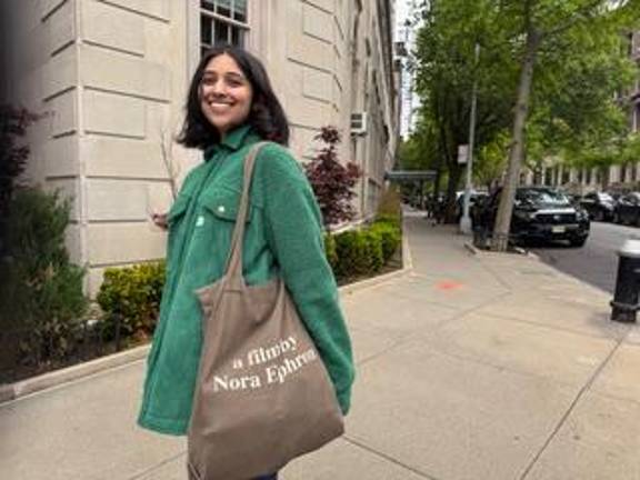 Self described superfan, Serena Ajbani says she’s been in lover with Nora Ephron’s writings since she was a teen.