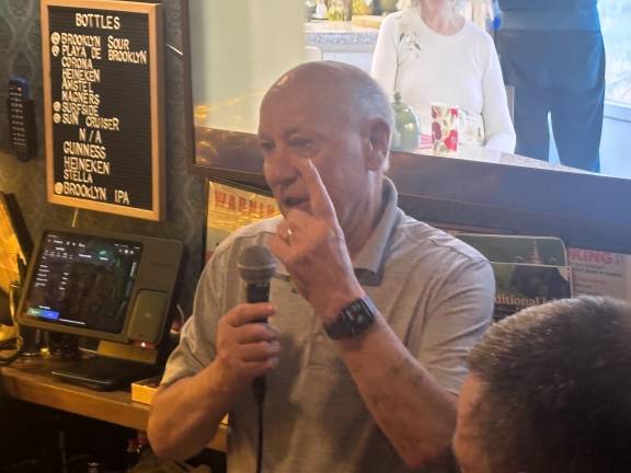 Gabriel Magahey, now an 82-year-old great-grandfather of five, was once labeled the “leader of the IRA in America.” He says the Trump administration is trying to force him out of the country some 37 years after he finished his federal prison sentence and in violation of a deal brokered by President Clinton. He was at Ernie O’Malley’s Pub on East 27th Street on July 9.