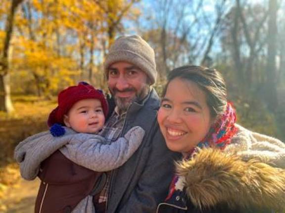 Tricia Shimamura with husband Dov Gibor and son Teddy.