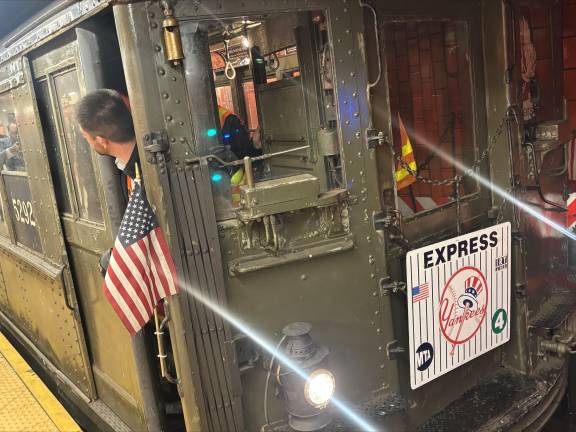 Fans Climb Aboard Nostalgia Train for Yankee Stadium Run on Opening Day