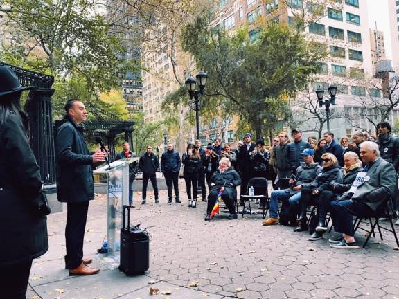 Cameron Koffman, 22, launches his campaign for the New York State Assembly.