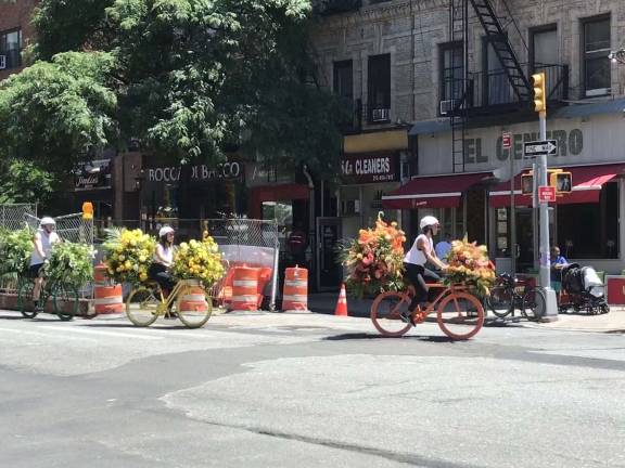 Bike lanes interrupted by street work would become a thing of the past under a new bill before the City Council. Photo: Daniel Lobo, via flickr