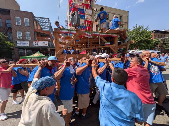 East Harlem Giglio Feast thrills Pleasant Avenue, Sunday Aug. 9.