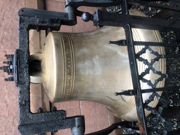 The huge bronze bell that was once housed in one of the two spires atop the church had to be taken down due to structural problems with the spires, which had to be dismantled. But the bell from 1849 when it first rang out to celebrate the first mass in the newly built church, is still on display outside the church on Avenue B across from Tompkins Square Park.