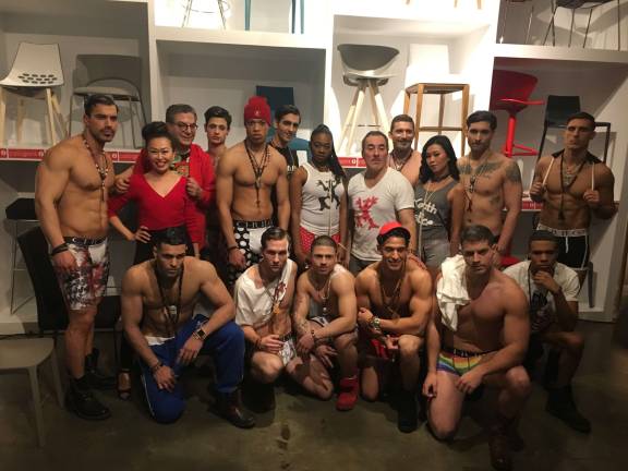 As part of New York Fashion Week, the CHULO Underwear Fashion Showcase for Charity show at a Thompson Street furniture store benefited local community-based organizations. Photo: Laura Hanrahan
